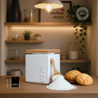 Mehldose mit Messloeffel
